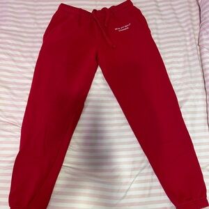 Red Sweatpants